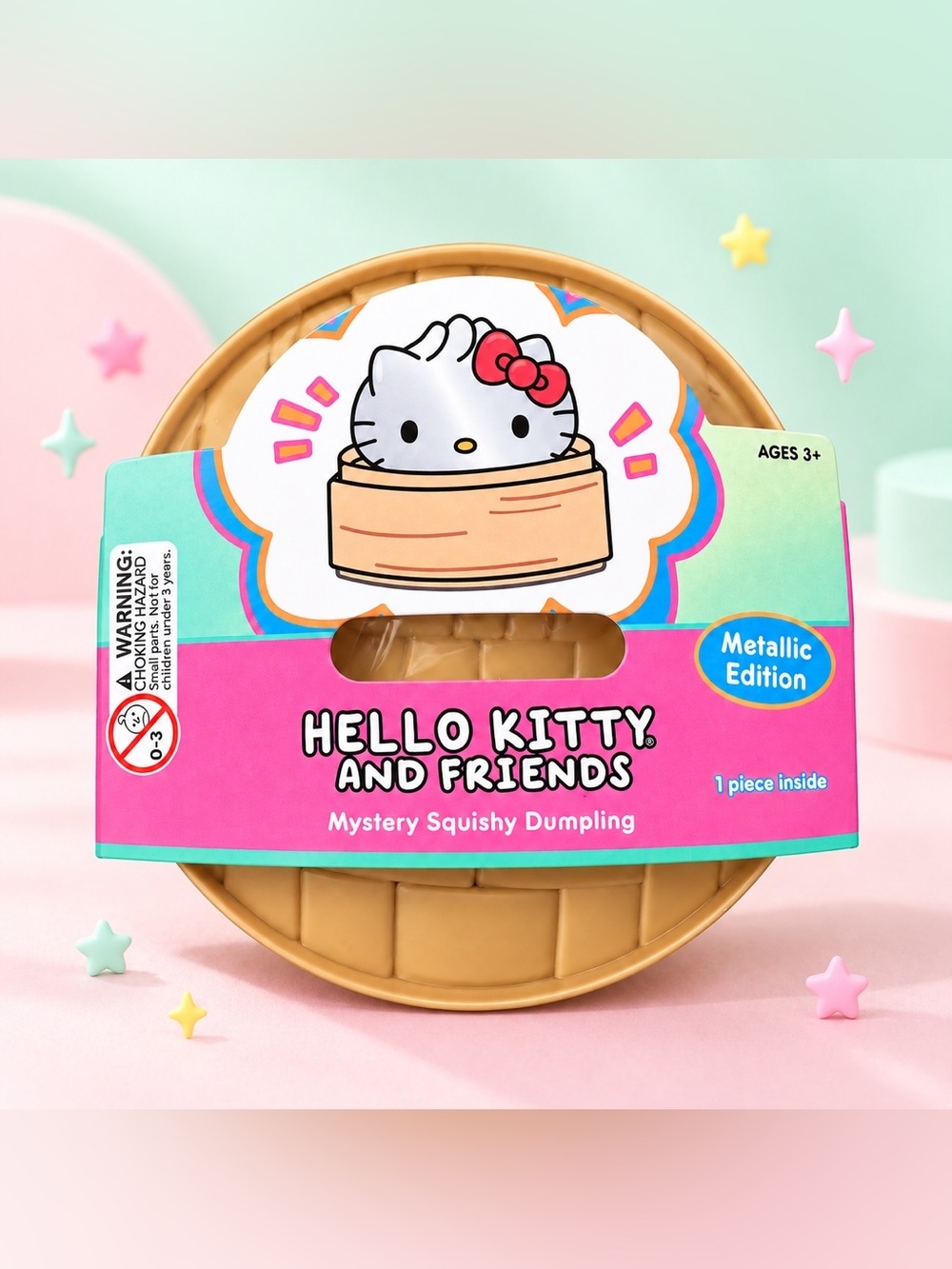 Hello Kitty Metallic Edition Mystery Squishy Dumpling -